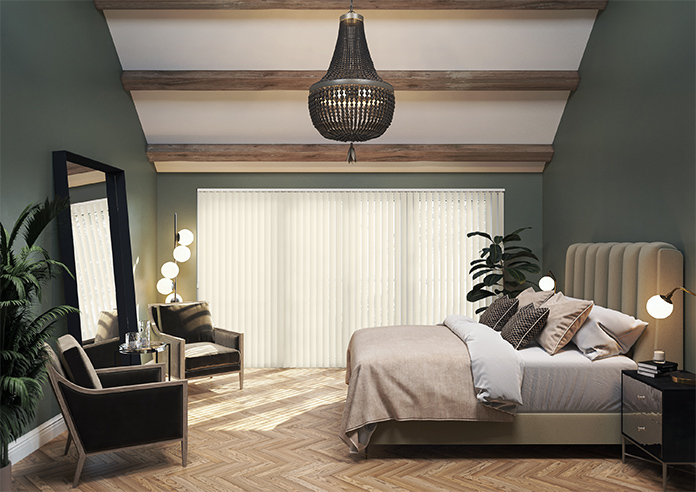 Subtle Grain, Vanilla - Vertical Blind - Image 8